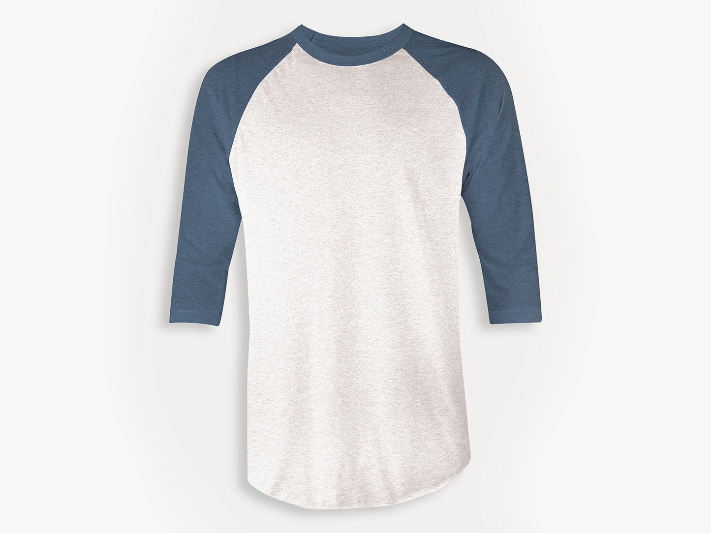 Black Sheep Fam Raglan shirt indigo and white