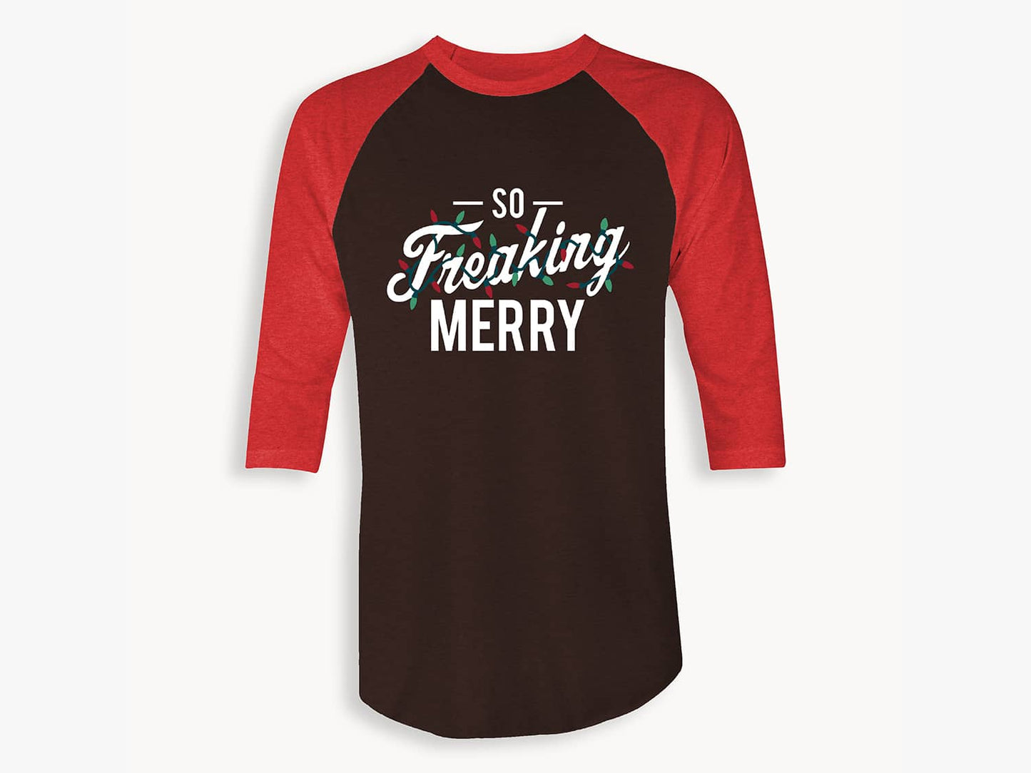 Black Sheep Fam Raglan shirt so freaking merry