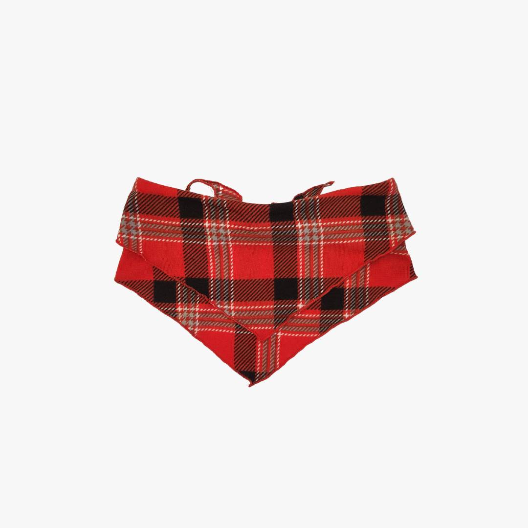 Pet Bandana Red Plaid