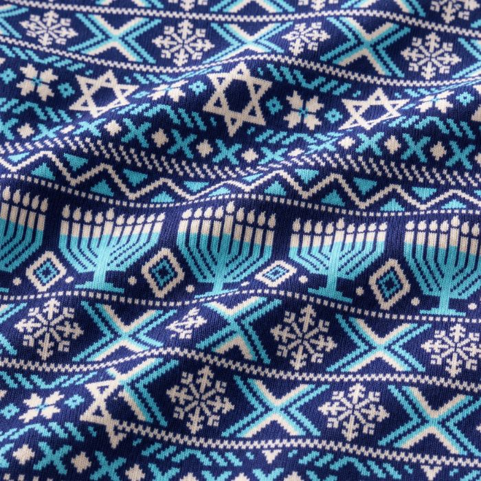 Men's Jogger Pajama Set - Hanukkah Festival of Lights Fair Isle