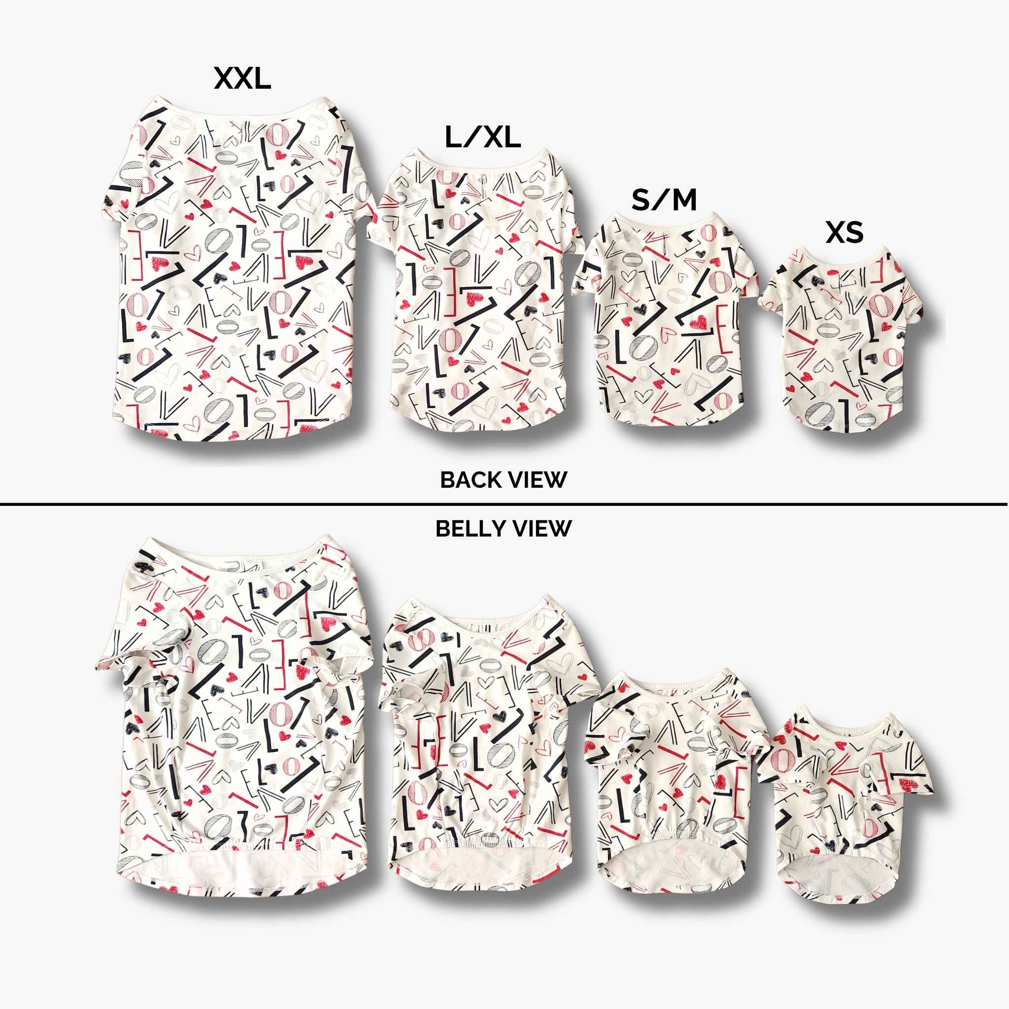 Pet T-Shirt - White Love