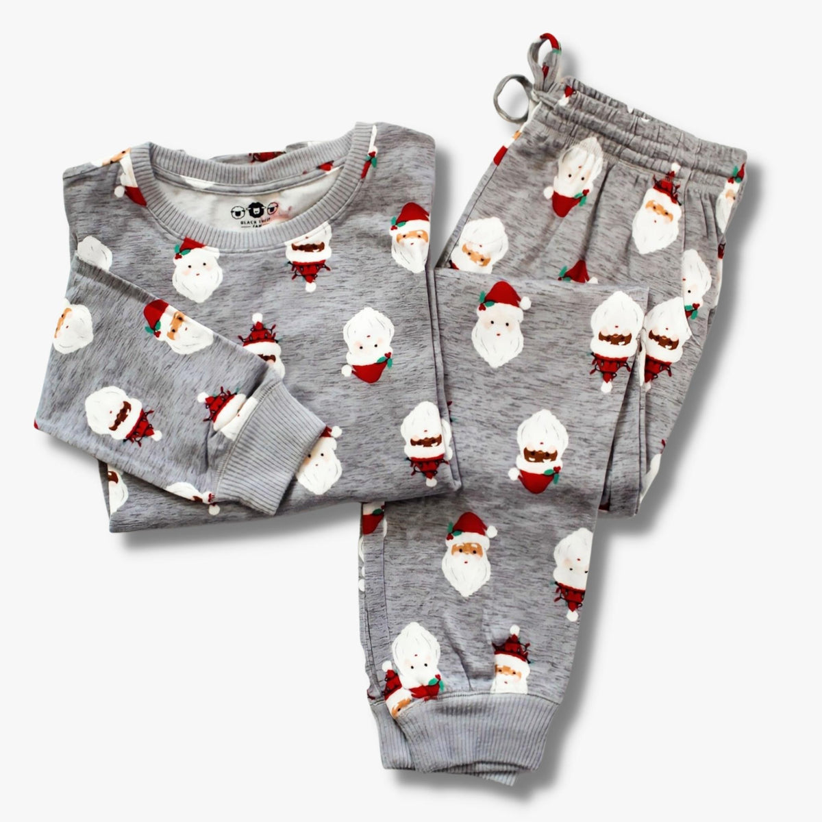 Women’s Jogger Pajama Set - Gray Santa
