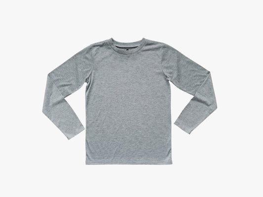 Kids Unisex Shirt Solid Heather Gray