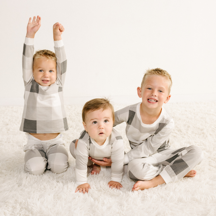Baby PJ Set - Fireside Plaid