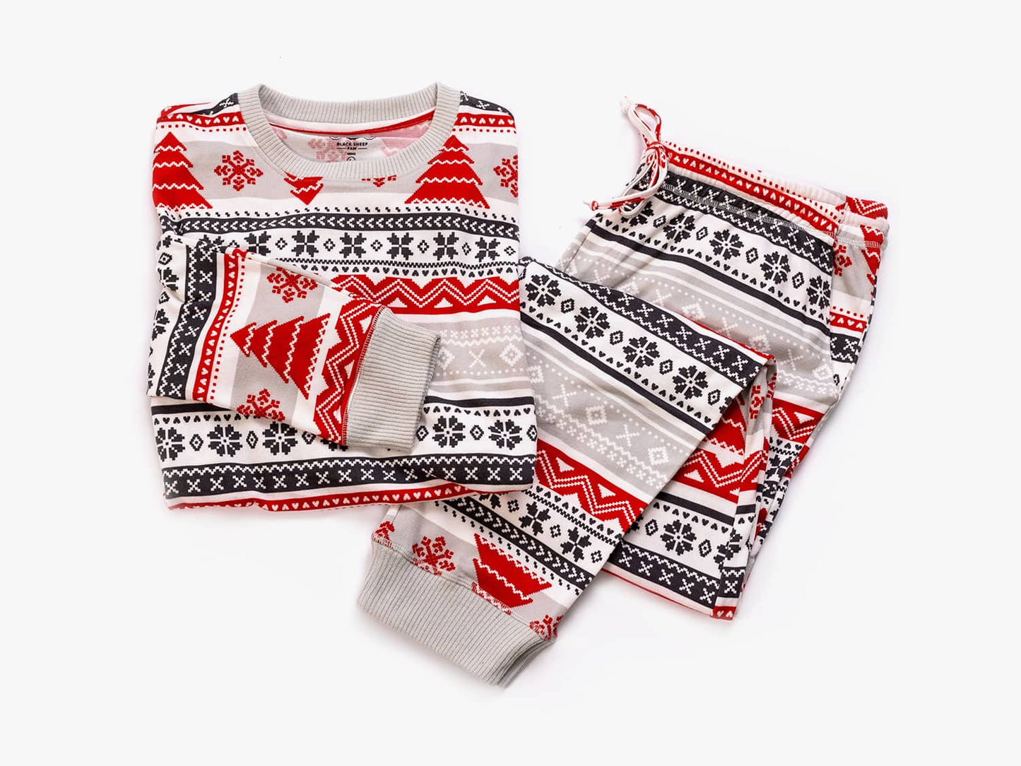 The Black Sheep Fam Men's Nordic Fair Isle Pajama Set