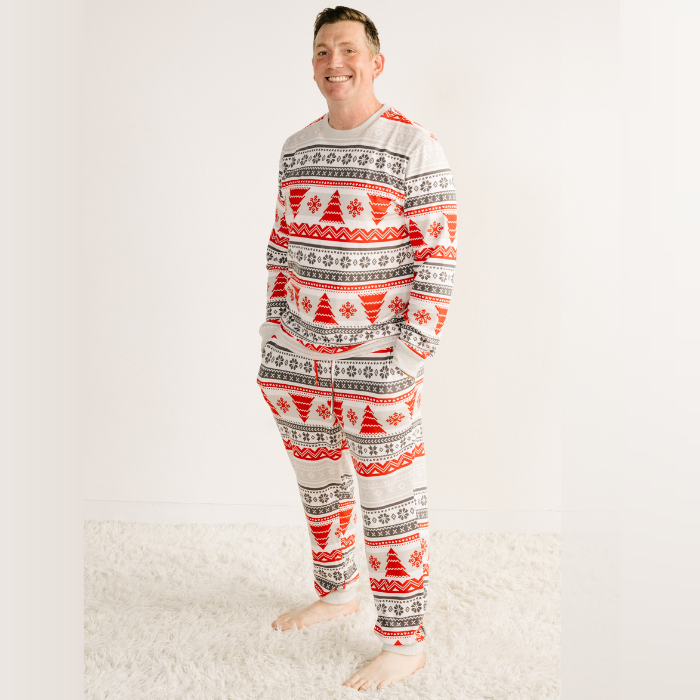 Men’s Jogger Pajama Set - Nordic Fair Isle