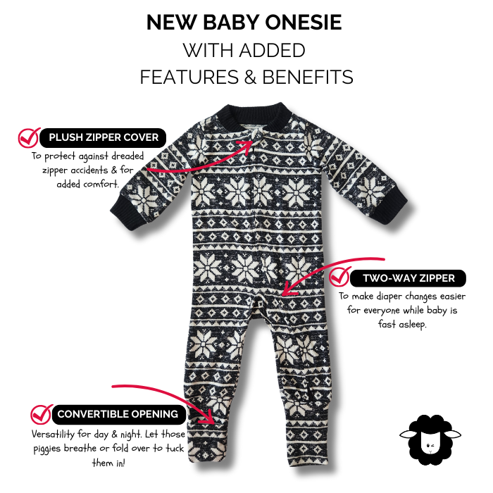 Baby Onesie - Baby It's Cold Outside Fair Isle