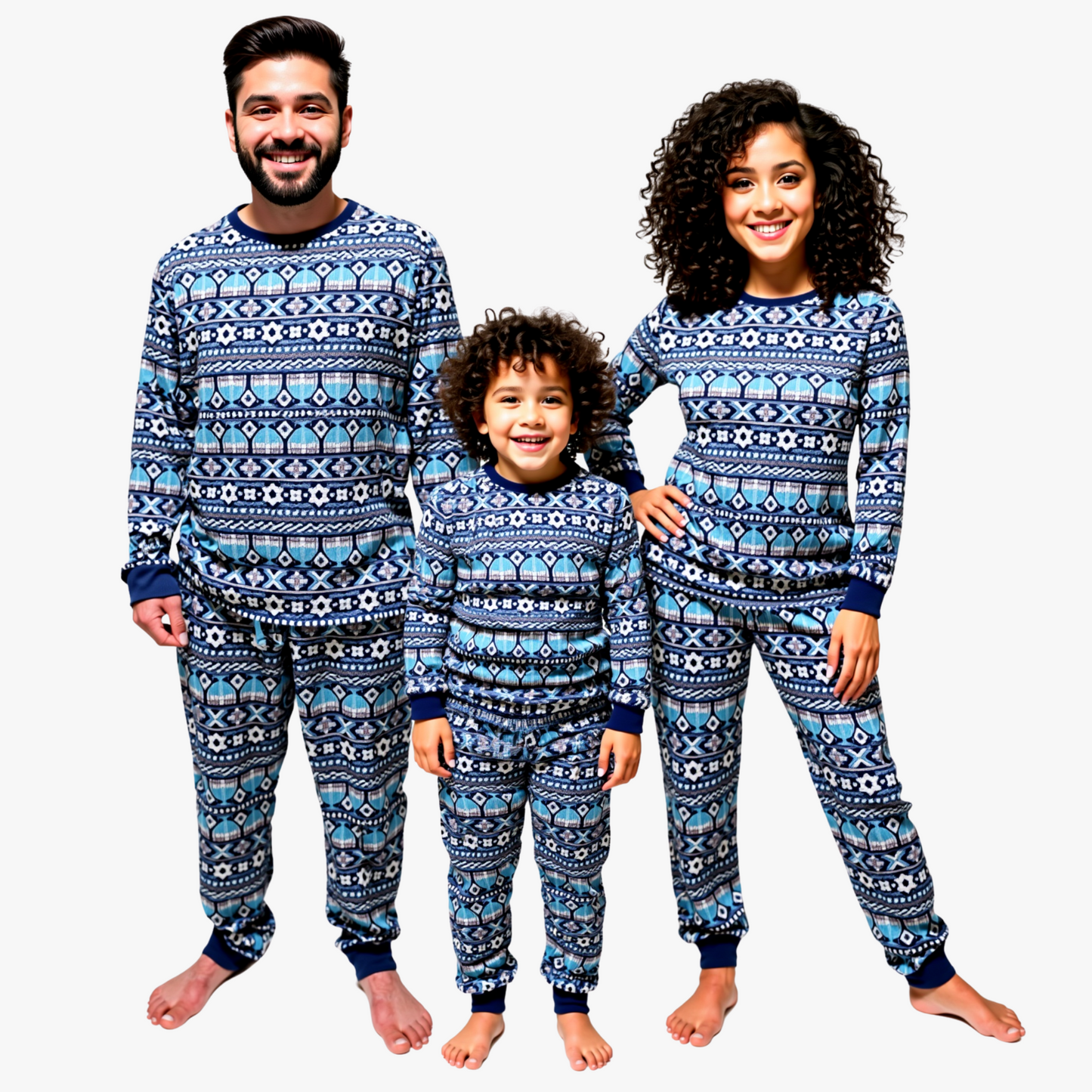 Men's Jogger Pajama Set - Festival of Lights Fair Isle