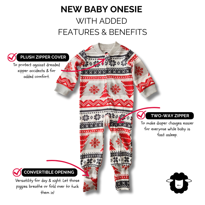 Baby Onesie - Nordic Fair Isle