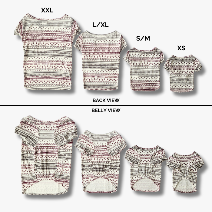 Pet T-Shirt  - Sugar Plum Fair Isle