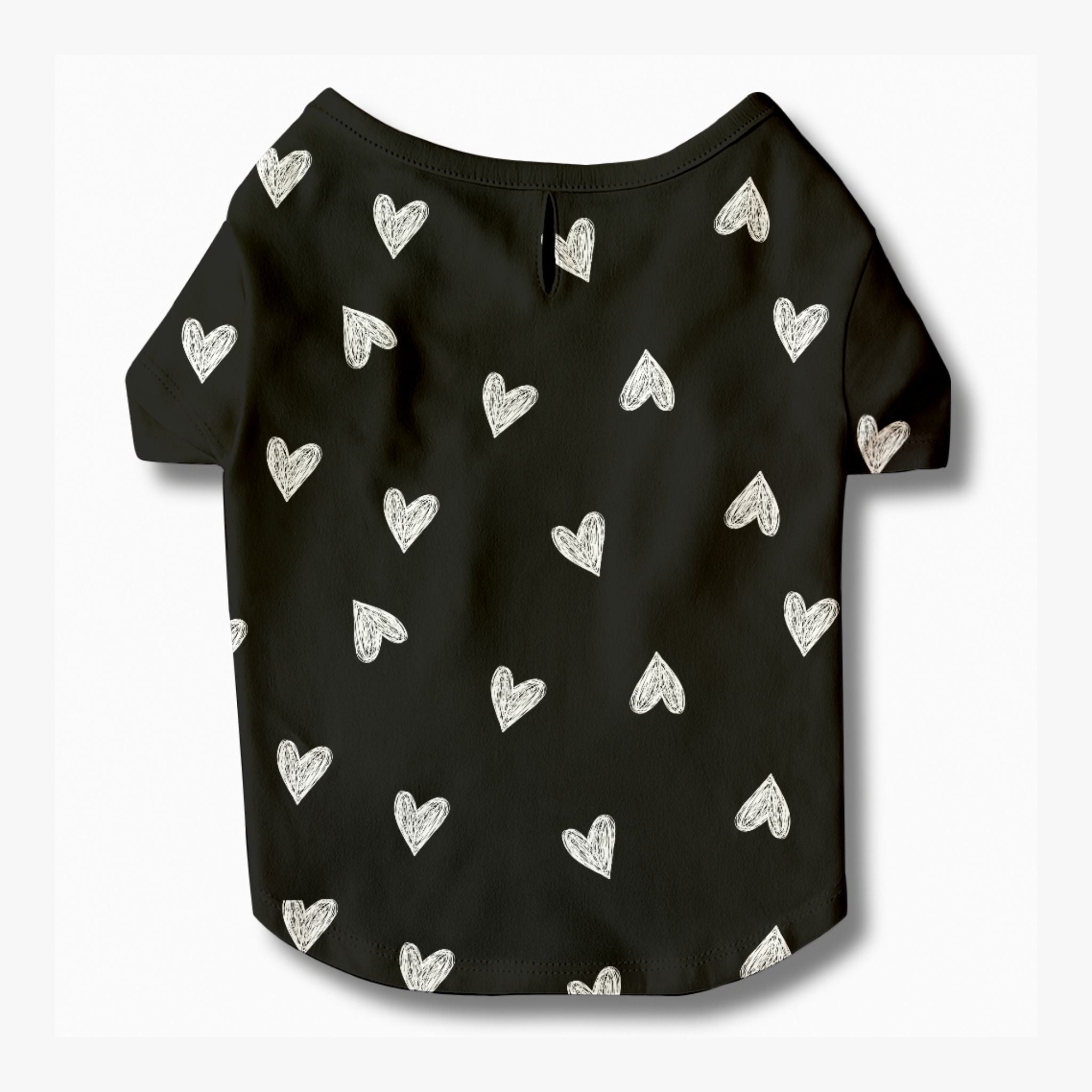 Pet T-Shirt - Black Heart