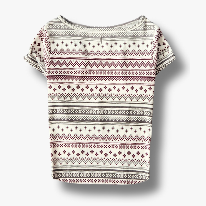 Pet T-Shirt  - Sugar Plum Fair Isle