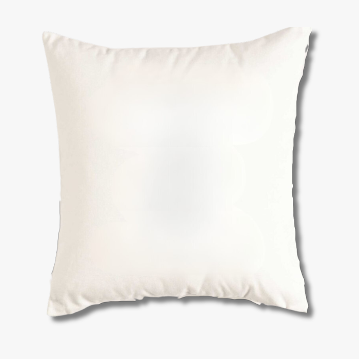 Solid white throw pillow cover