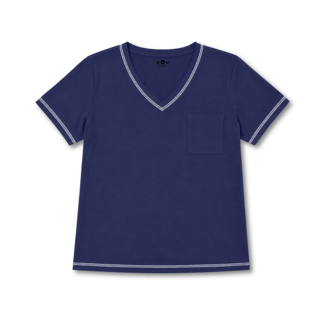 Women's Cotton Pajama Tee - Midnight Sail – Black Sheep Fam