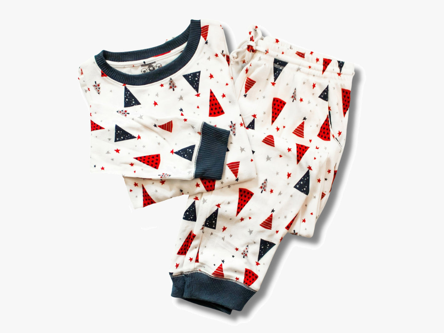 The Black Sheep Fam Women's White Tree Pajama Set