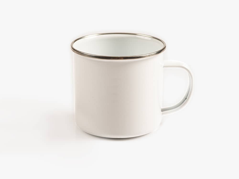 White Solid Campfire Mug