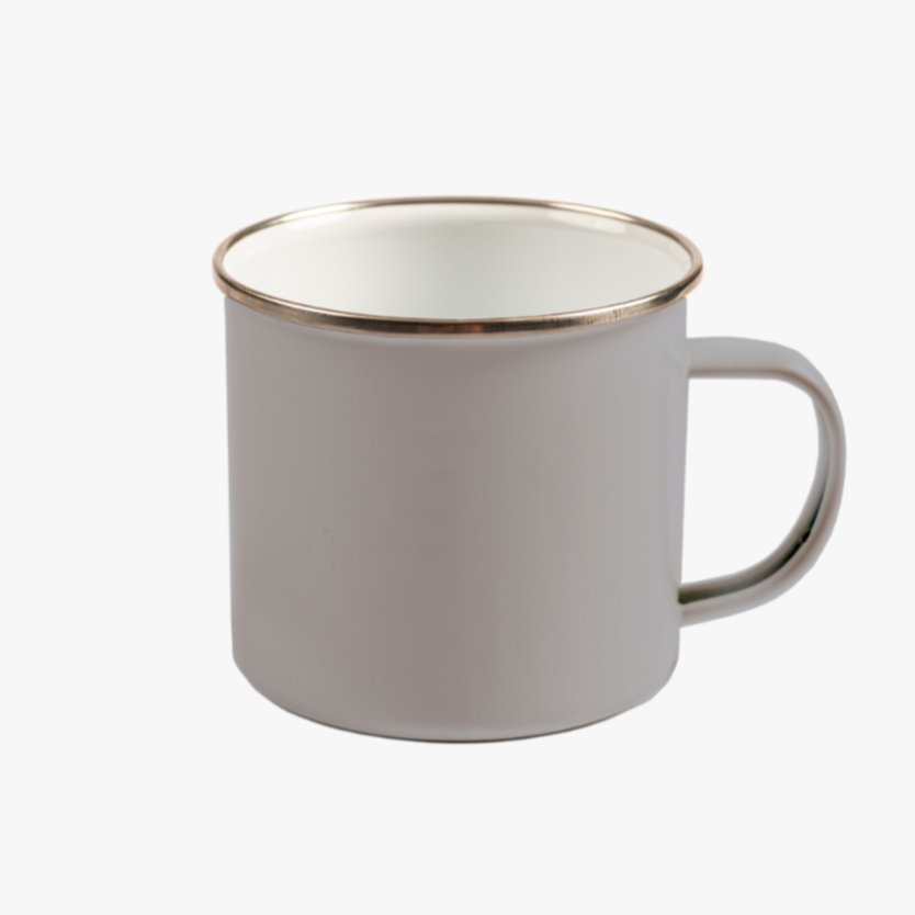 Gray Solid Campfire Mug