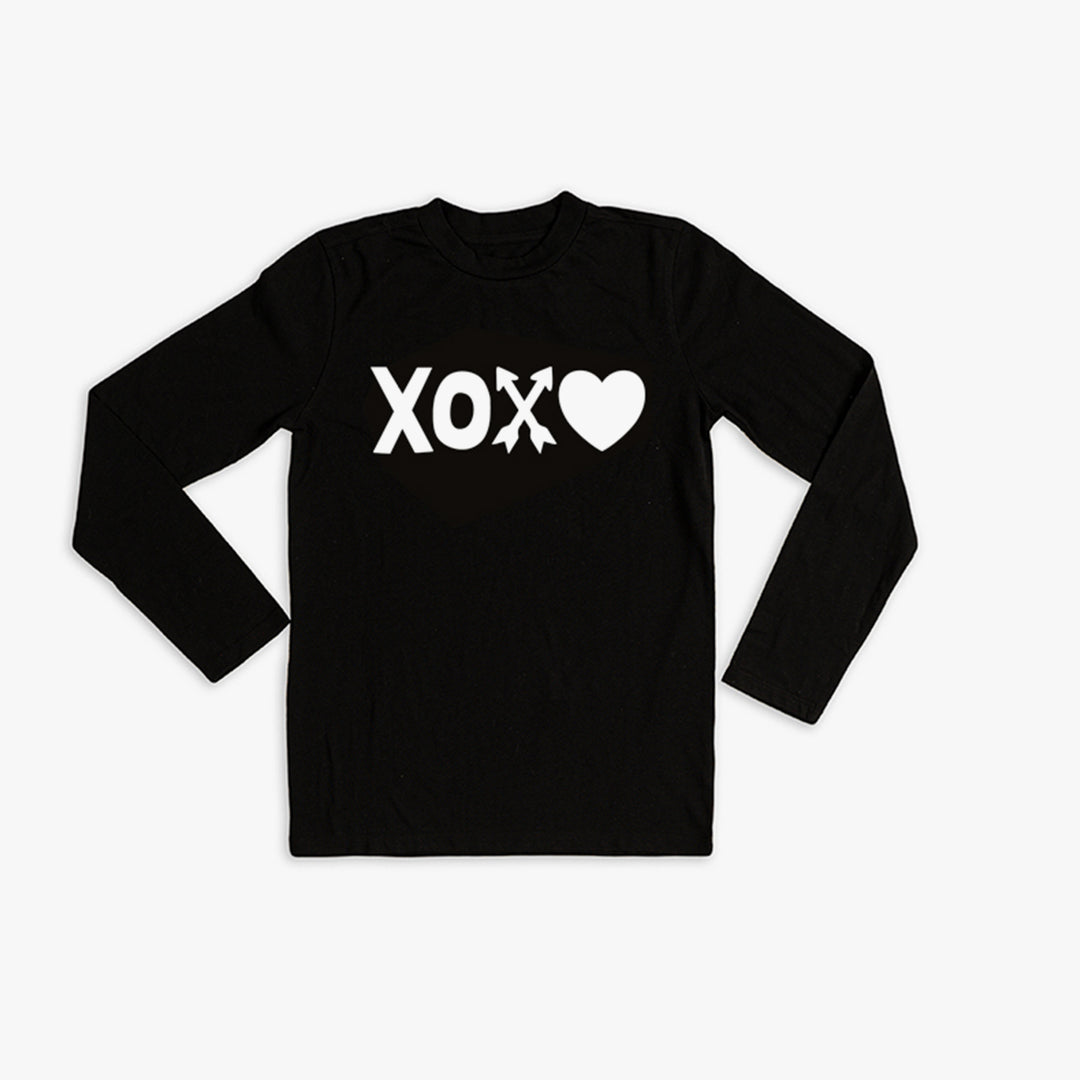 Kids Unisex Shirt Black XOXO