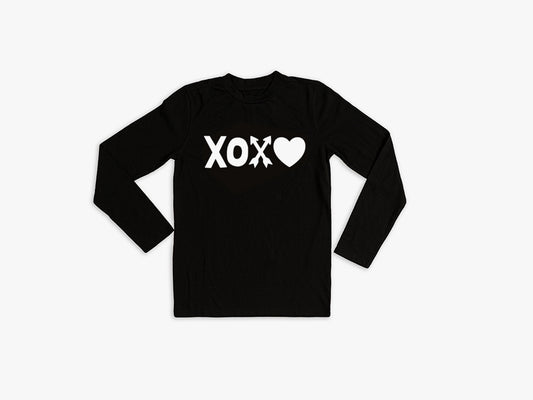 Kids Unisex Shirt Black XOXO