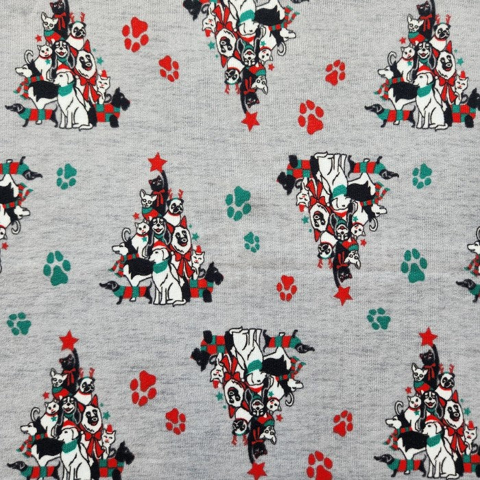 Gray Pet pajama print