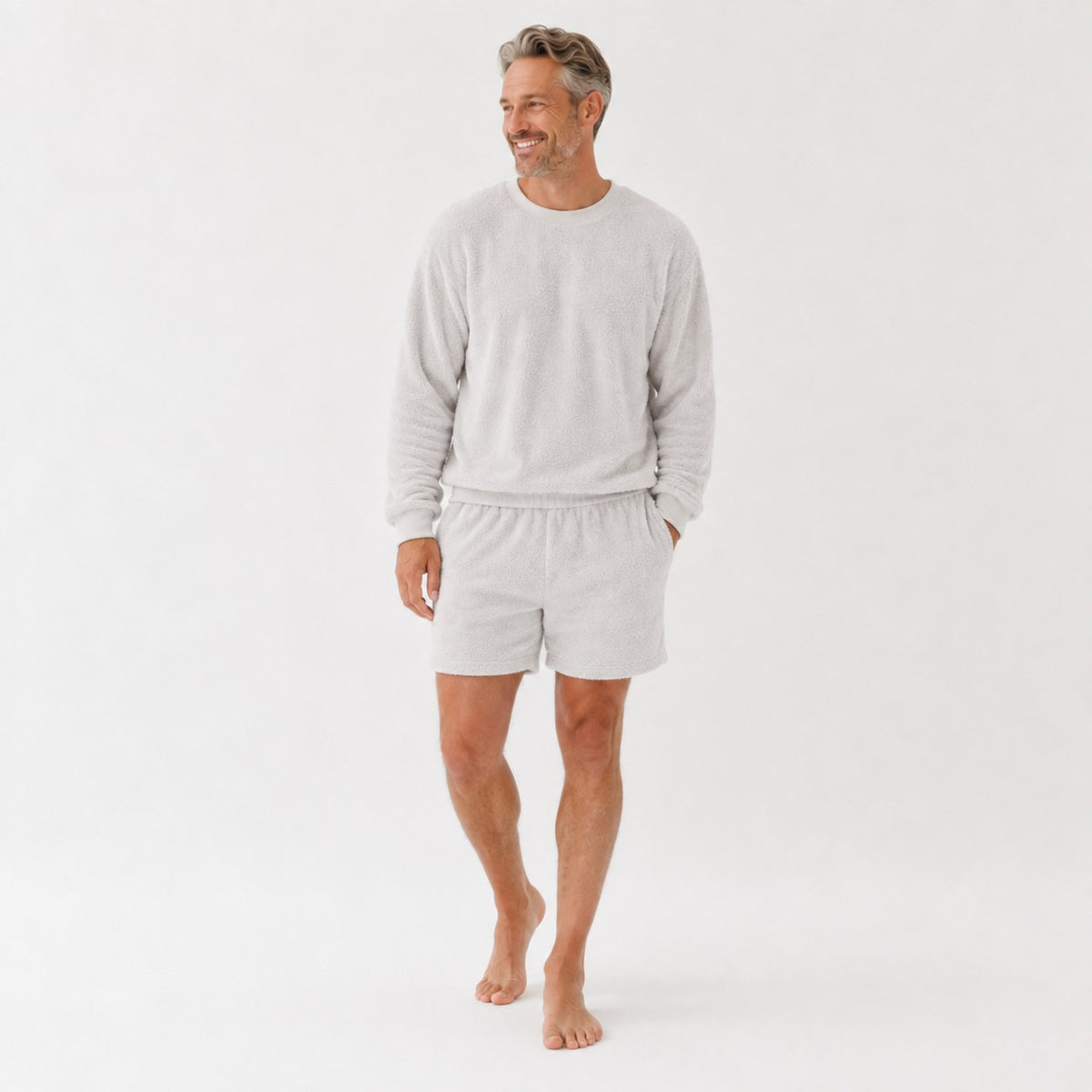 Adults' Unisex Sweatshirt - Feather Plush Gray