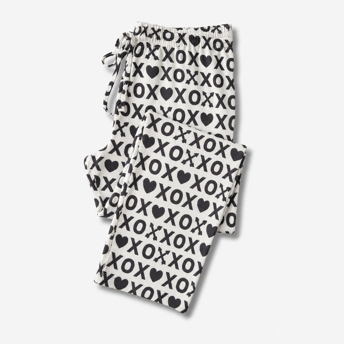 Adults’ Unisex Lounge Pants - White XOXO