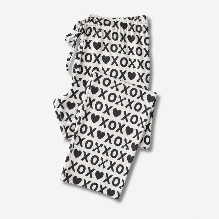Adults’ Unisex Lounge Pants - White XOXO