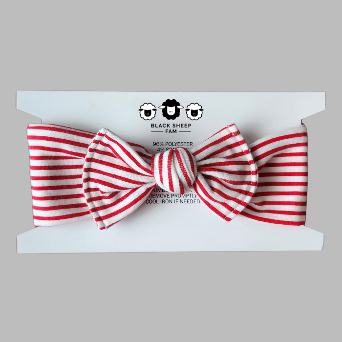 Bow Headband - Cozy Stripe