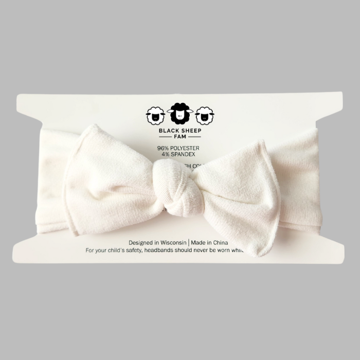 Bow Headband - Ivory