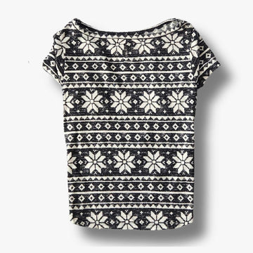 Pet T-Shirt - Baby It’s Cold Outside Fair Isle