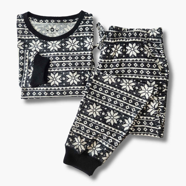 Women's Jogger Pajama Set  - Baby It's Cold Outside Fair Isle