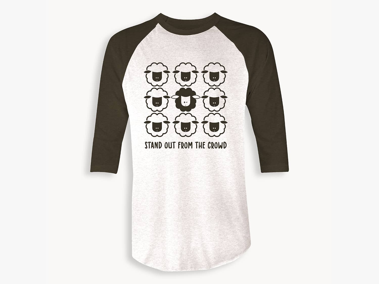 Black Sheep Fam Raglan shirt Stand Out From The Crowd