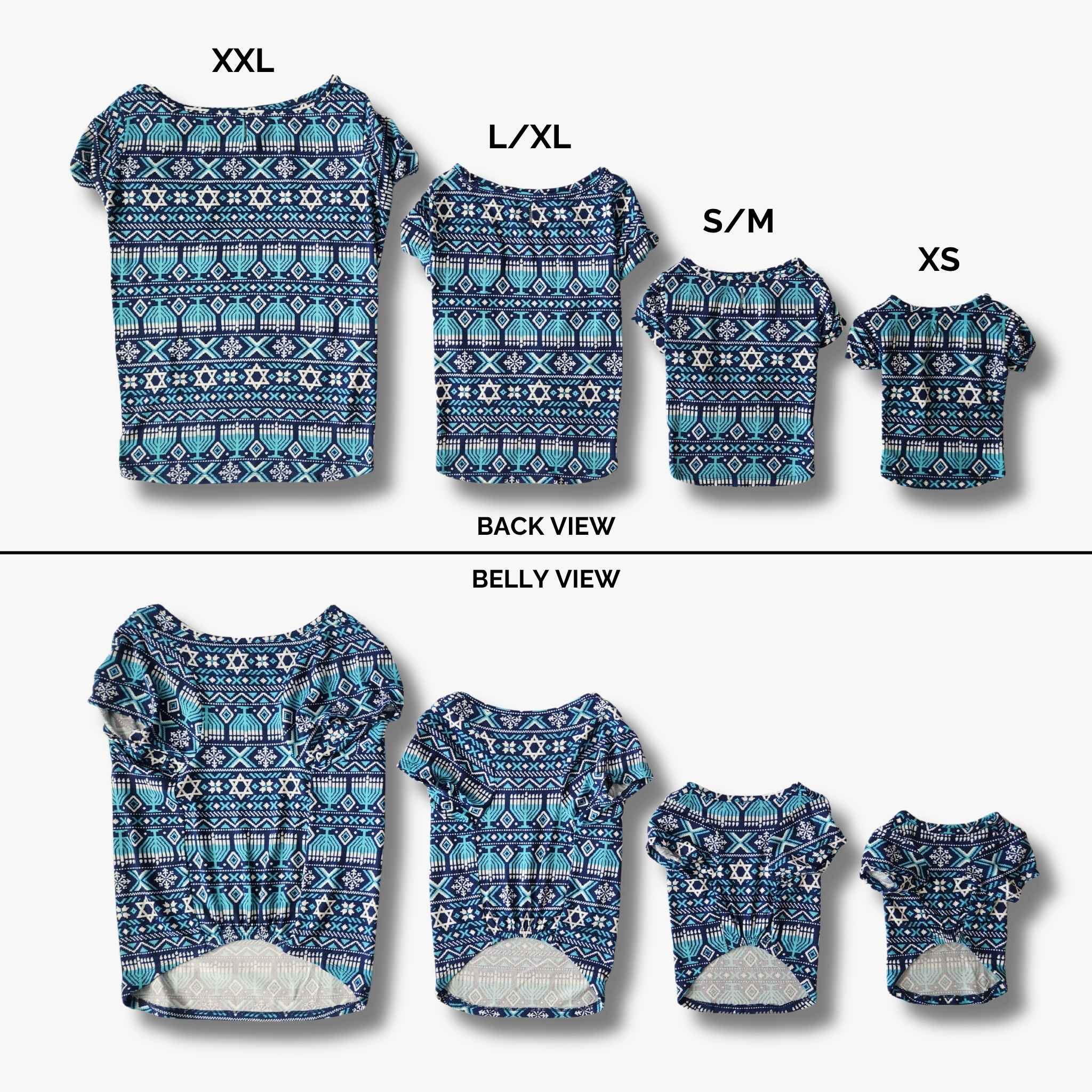 Pet T-Shirt - Hanukkah Festival of Lights Fair Isle