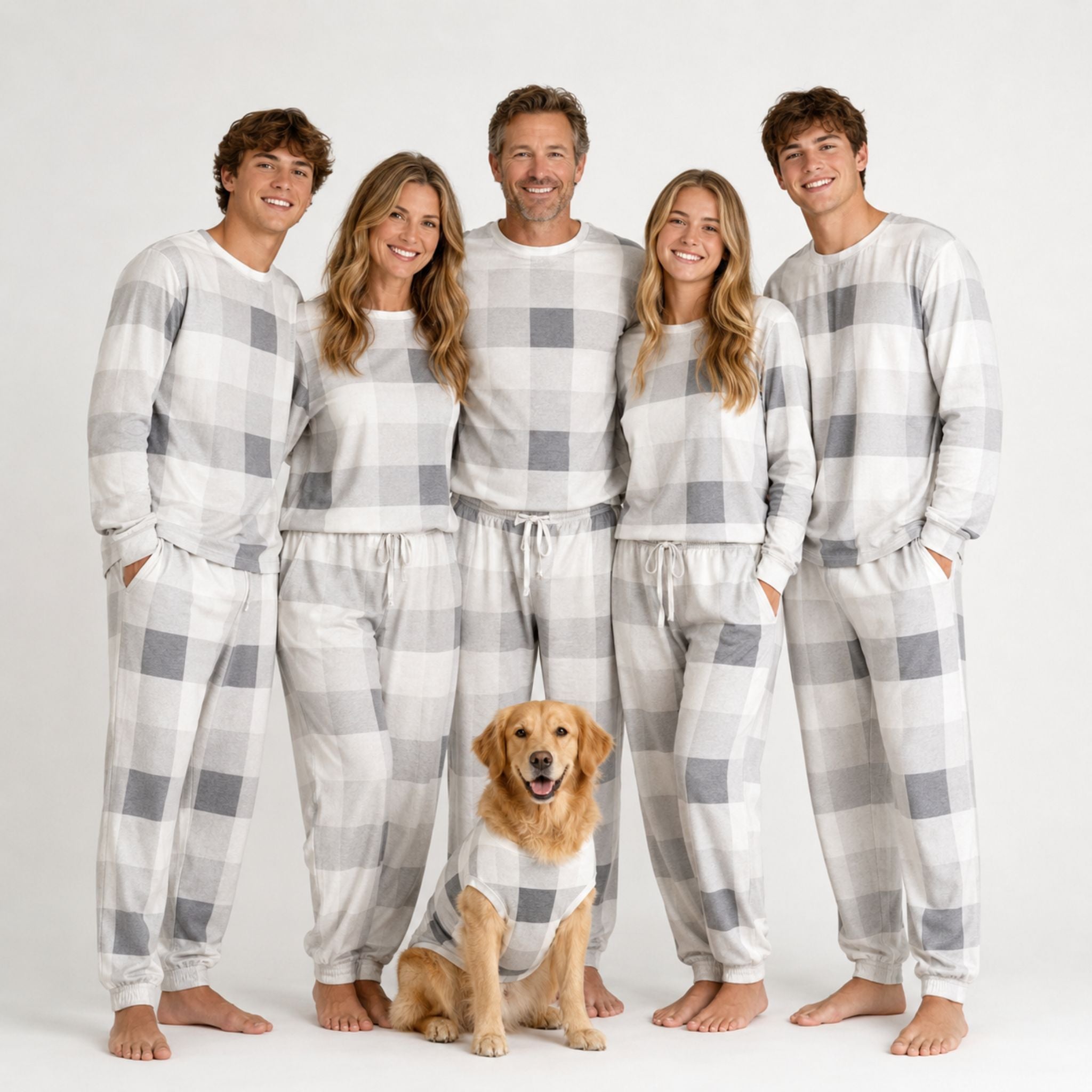 Men's Jogger Pajama Set - Fireside Plaid