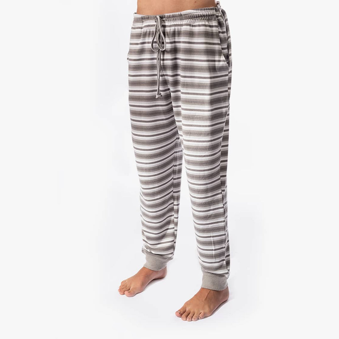 The Black Sheep Fam Men's Gray Stripes Jogger