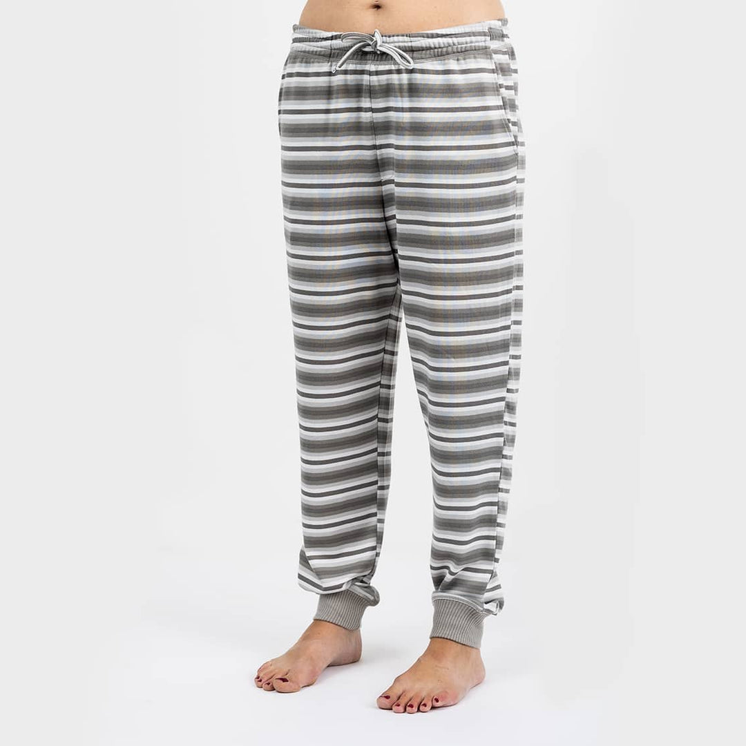 The Black Sheep Fam Women's Gray Stripes Jogger