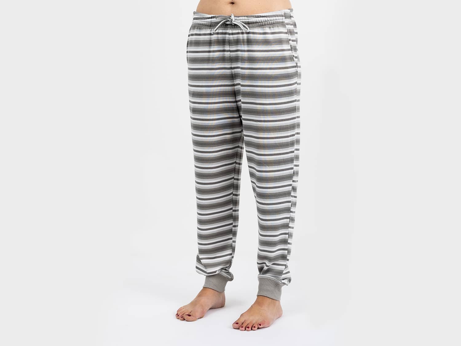 The Black Sheep Fam Women's Gray Stripes Jogger