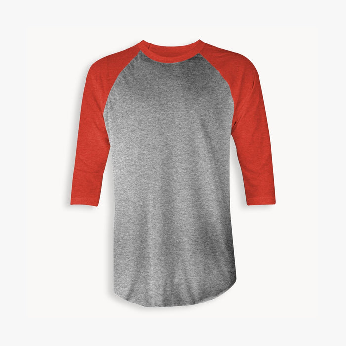 Adult Unisex T-Shirt - Red & Gray
