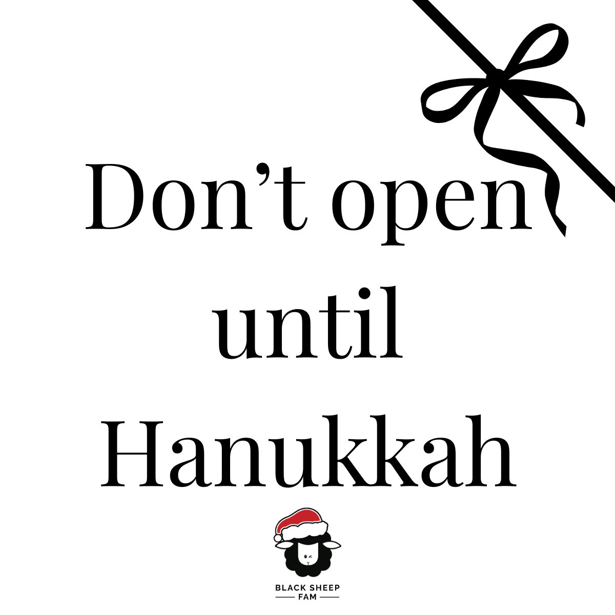 Don't Open Until Sticker