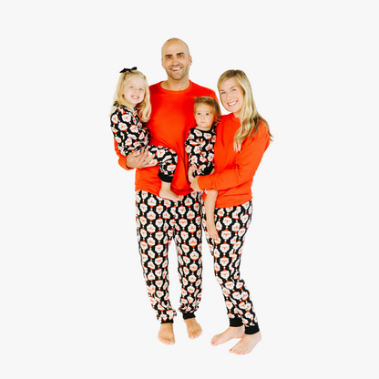 Kids’ Unisex Jogger Pajama Set - Jolly Santa
