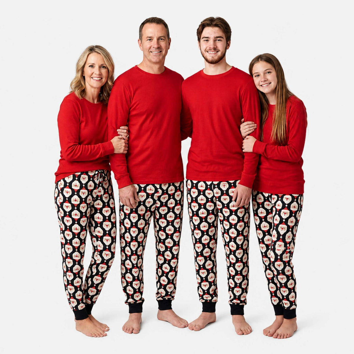 Men’s Jogger Pajama Set - Jolly Santa