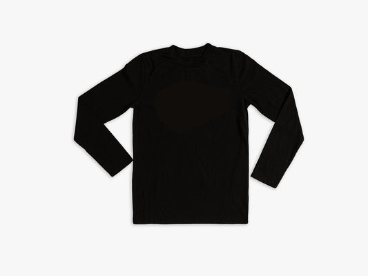 Kids Unisex Shirt Solid Black