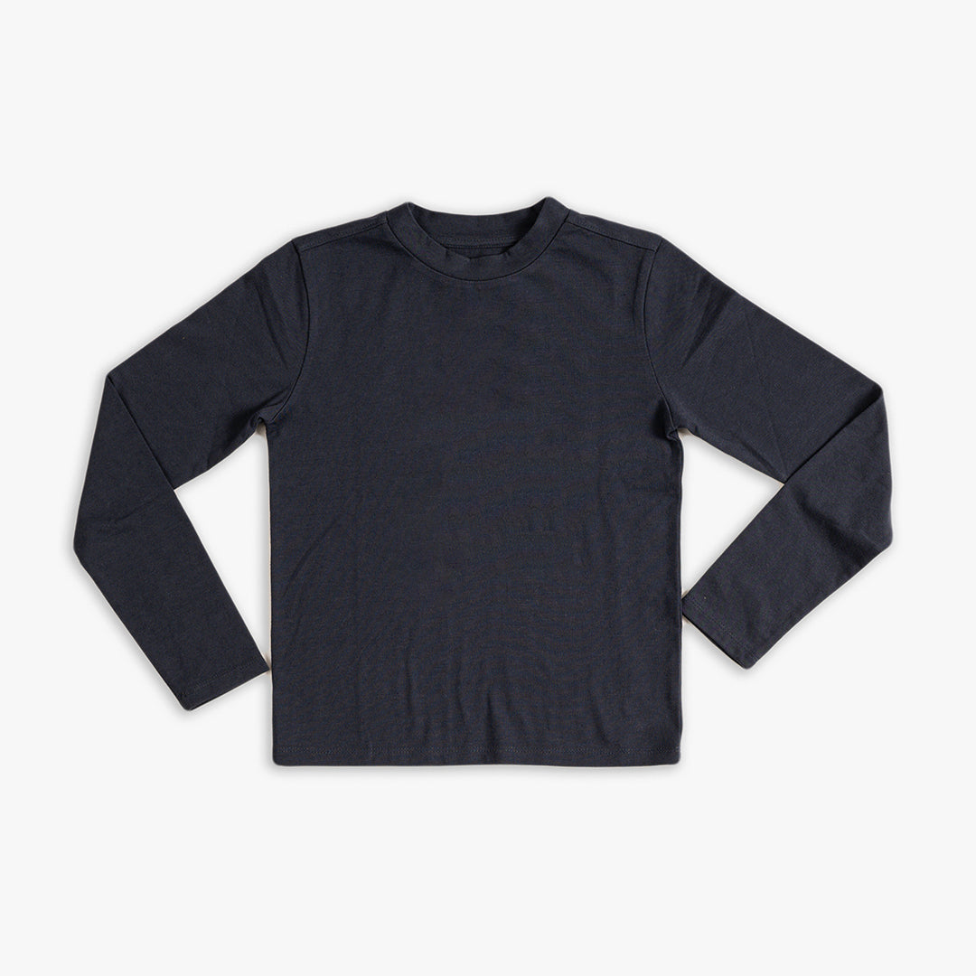 Kids Unisex Shirt Solid Indigo