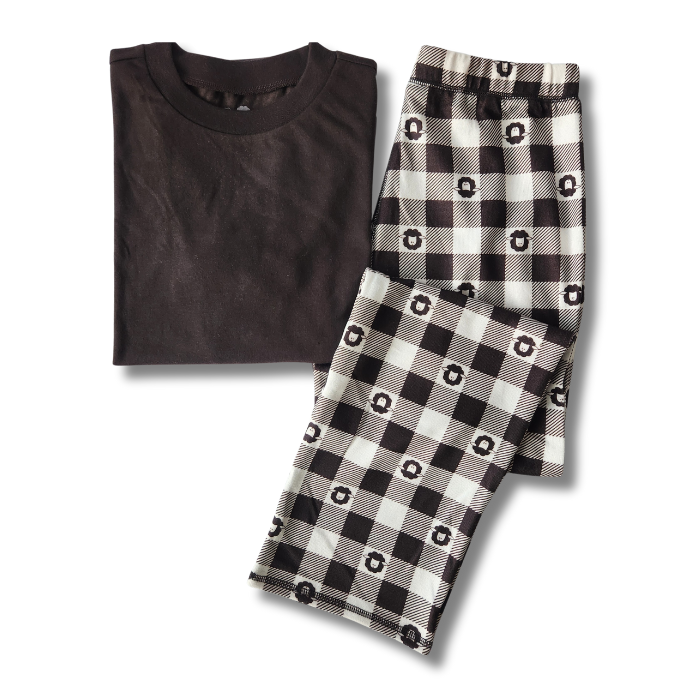 Kids Everyday PJ Set - Black/Sheep
