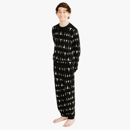 Kids' Unisex Jogger Pajama Set - Silent Night Tree