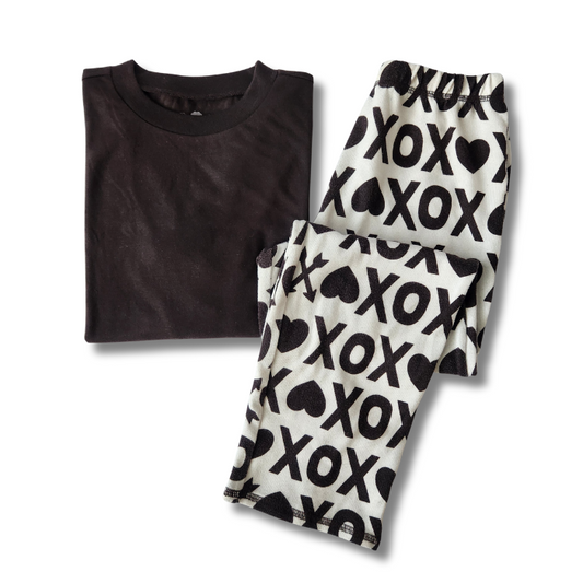 Kids Everyday PJ Set - Black/Arrows