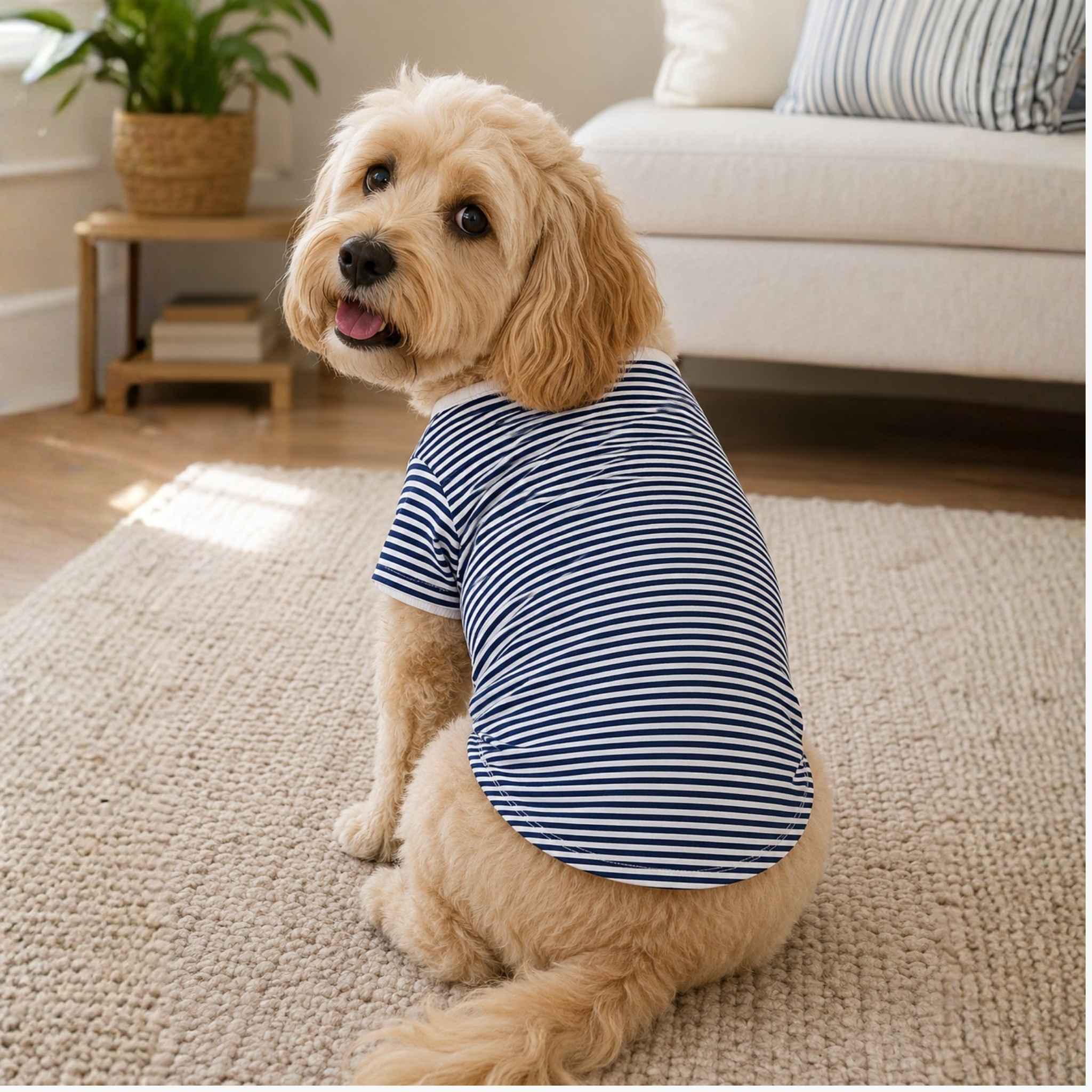Pet Pajama Tee - Midnight Stripe