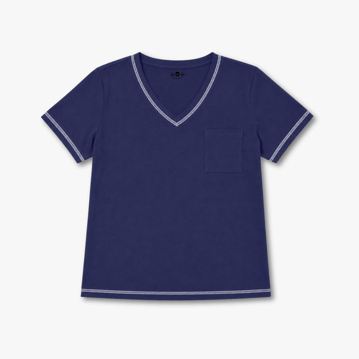 Women's Cotton Pajama Tee - Navy
