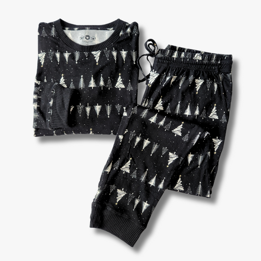 Men's Jogger Pajama Set  - Silent Night Tree