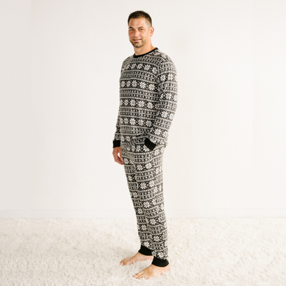 Men's Jogger Pajama Set - Baby It's Cold Outside Fair Isle